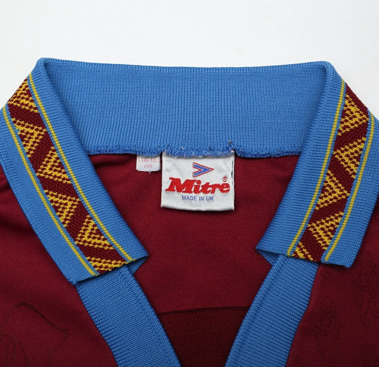 1995/96 BURNLEY FC Vintage Mitre Home Football Shirt Jersey (XL)
