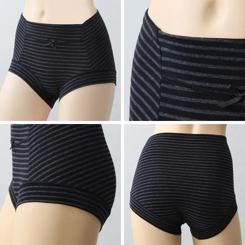 【2枚セット】極リラ 脚口らくらく 一分丈ショーツ M～LL (レディース パンツ 下着 綿 リラックス)