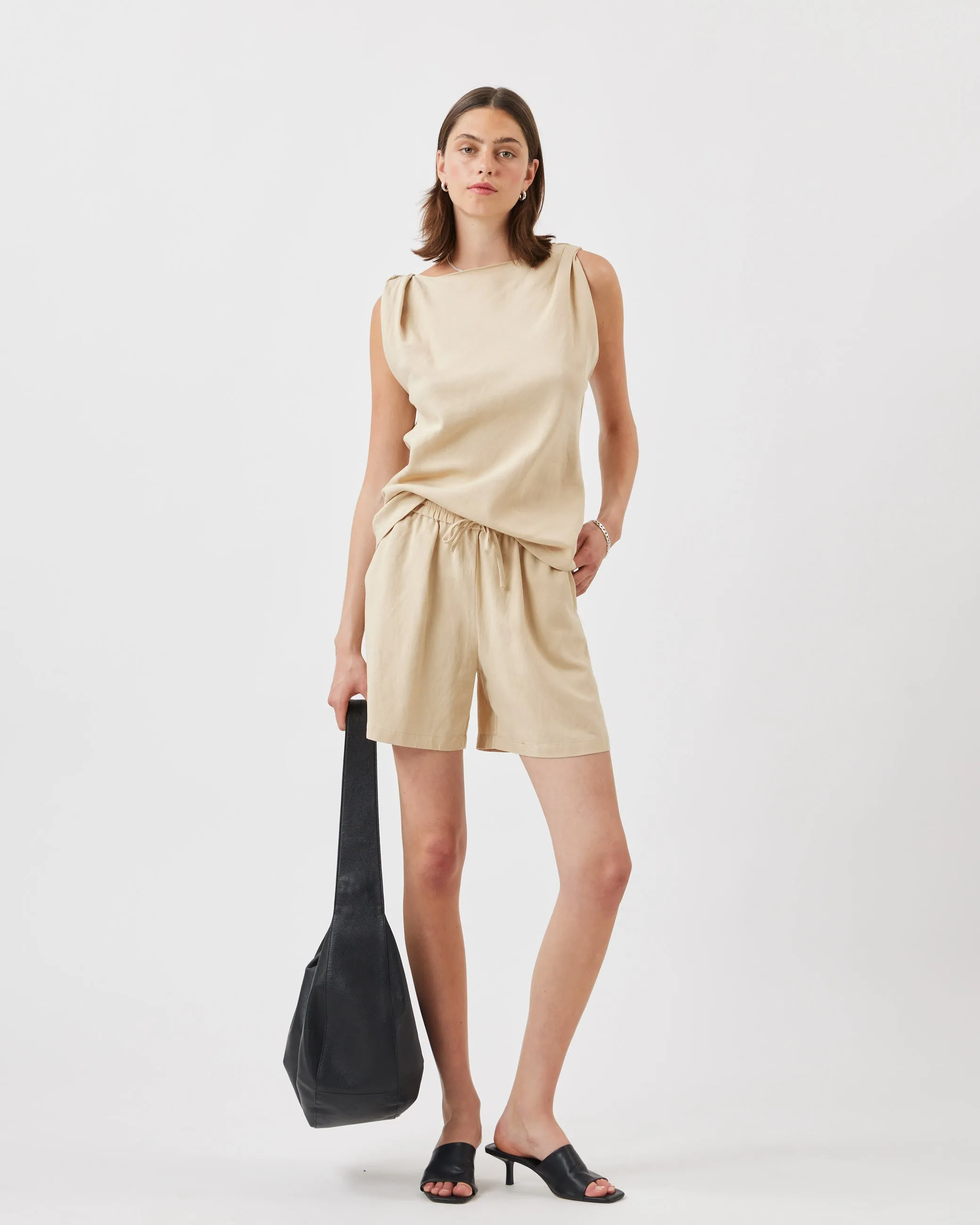 Amilie 3069 Shorts - Brown Rice