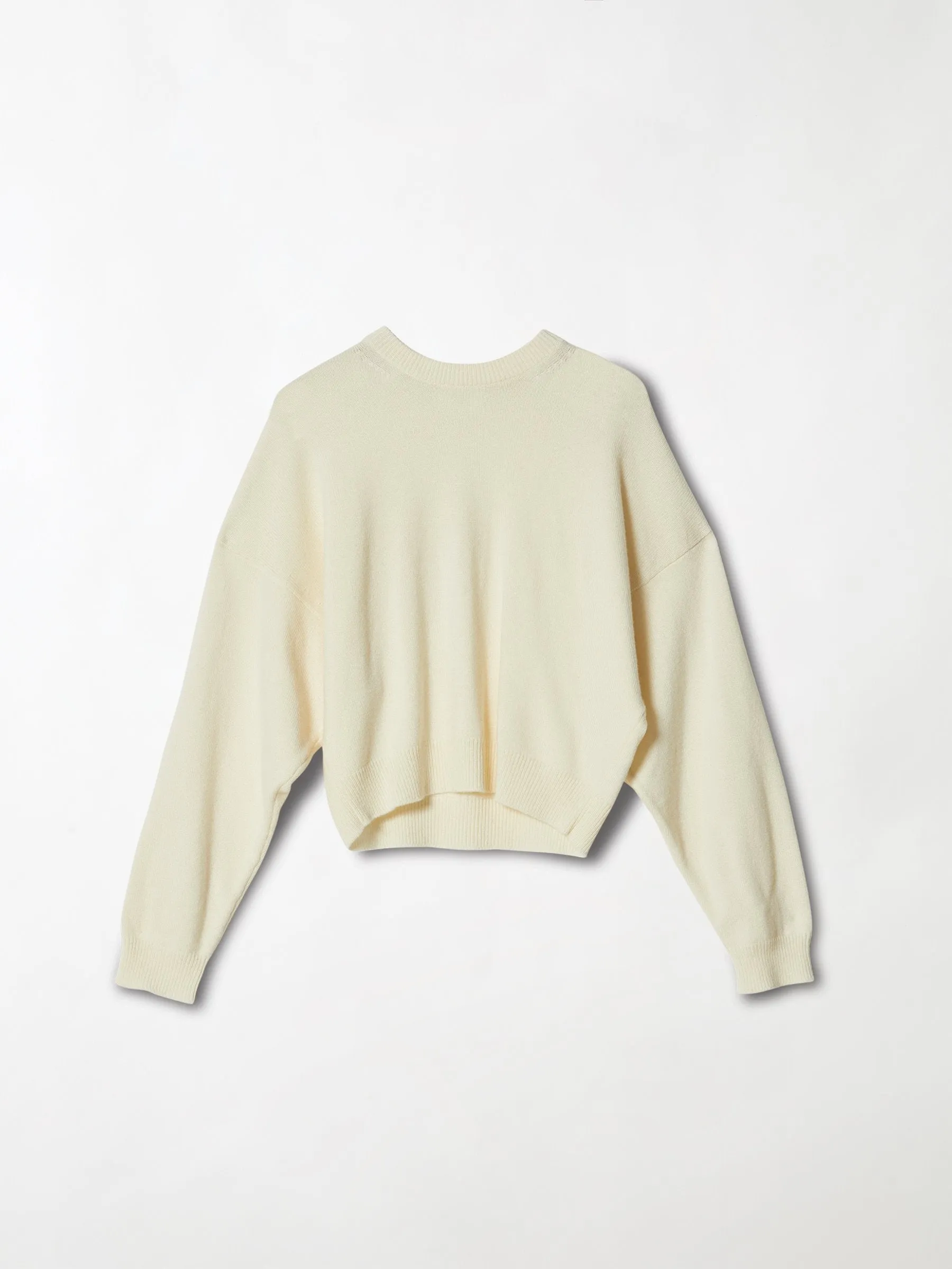 batwing cashmere crew knit