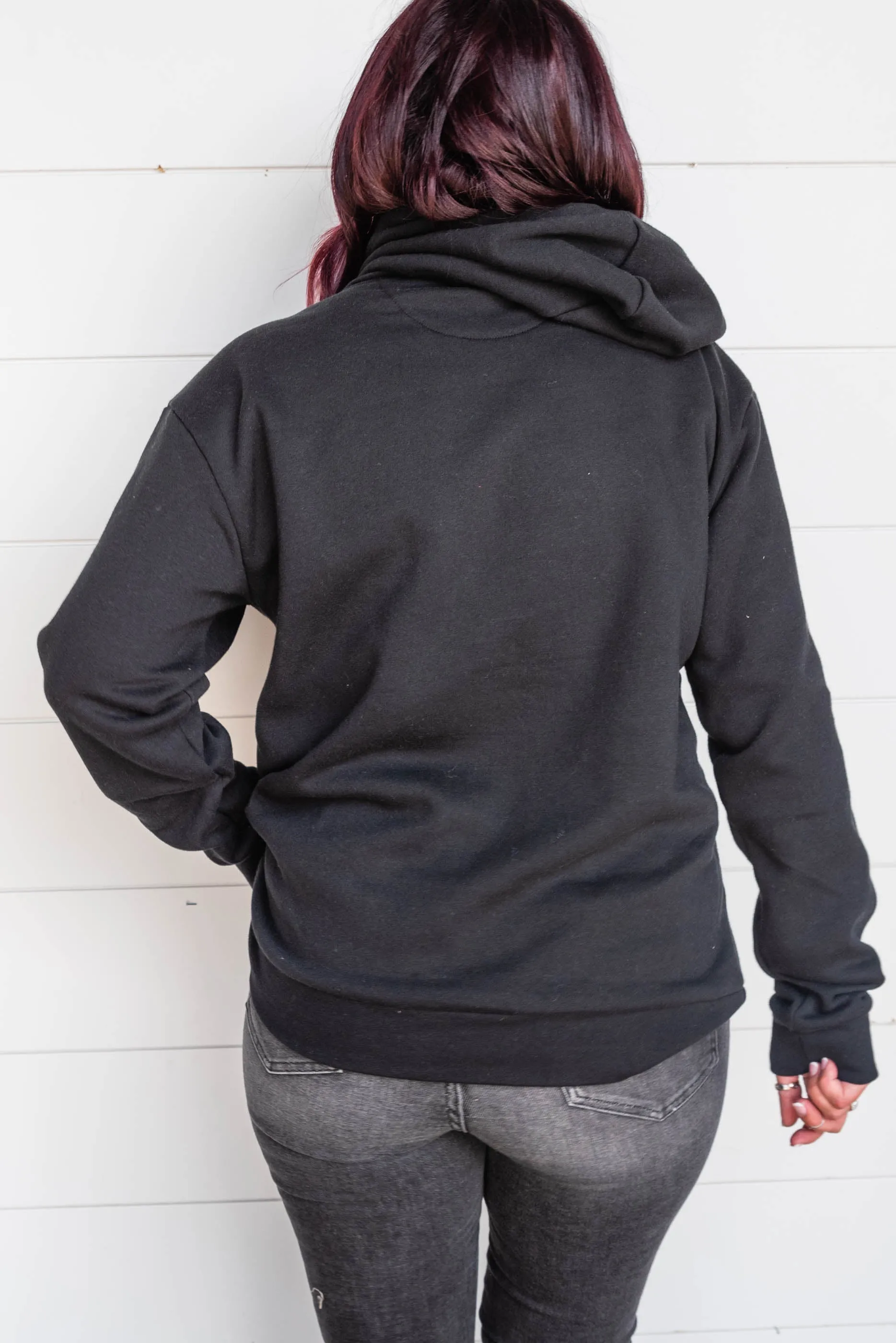 Black Football Hoodie**
