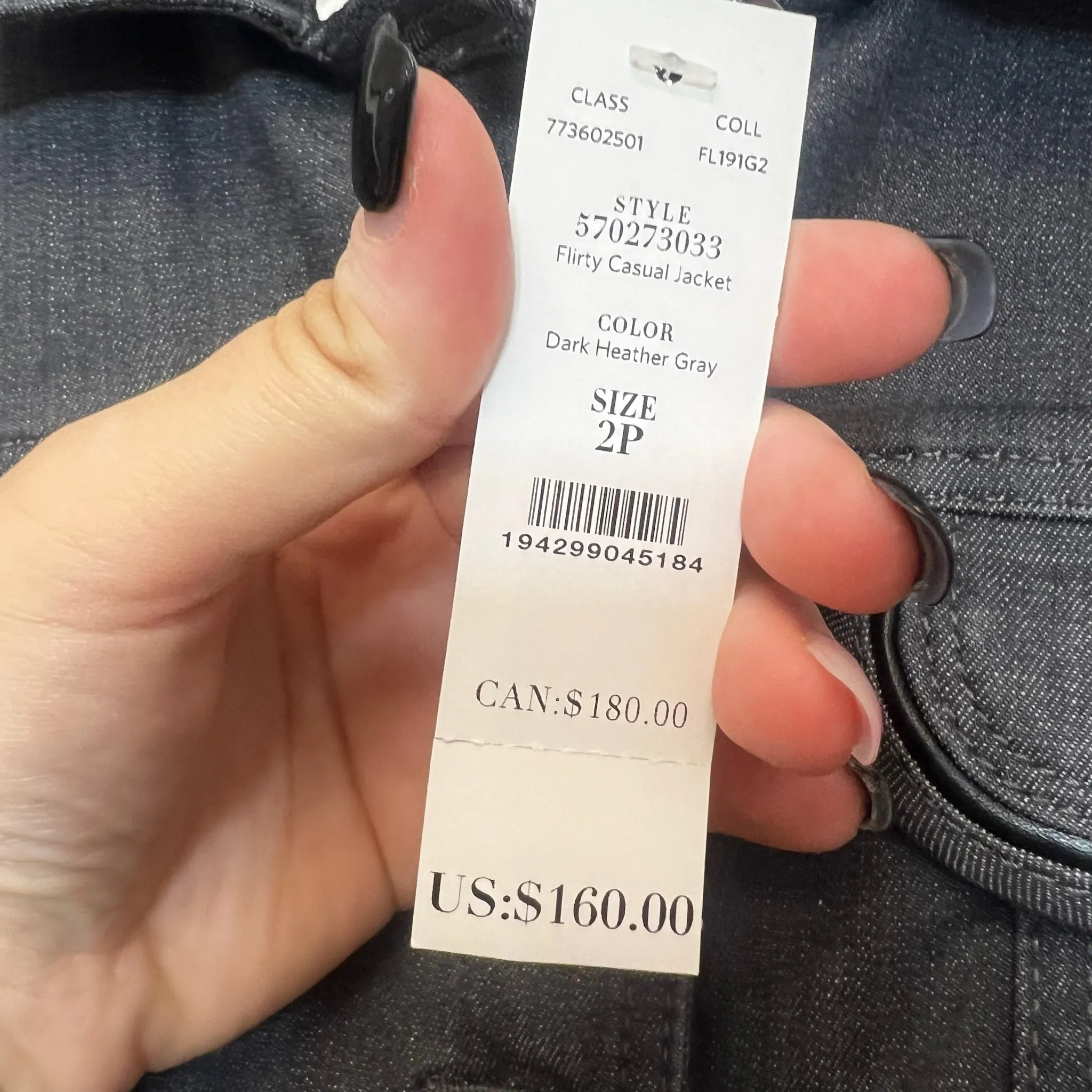 Blazer By White House Black Market O In Denim, Size: S