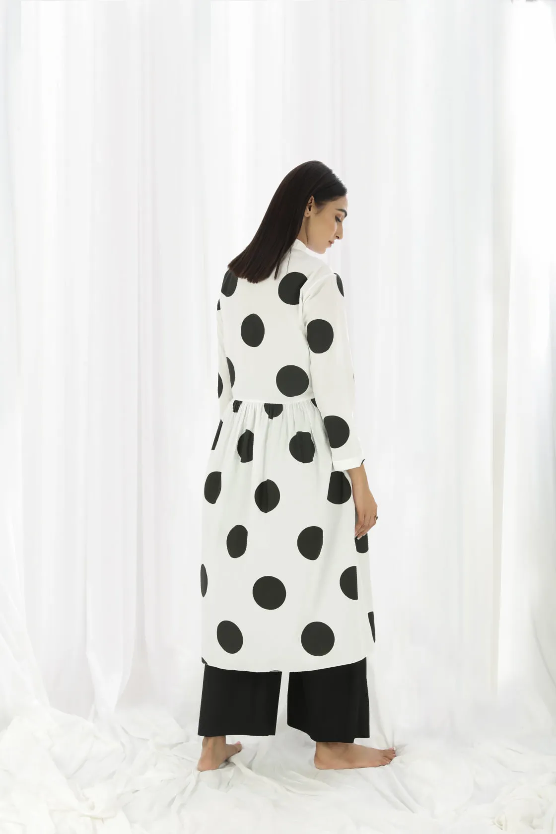 Bright White Long Shirt Co-ord
