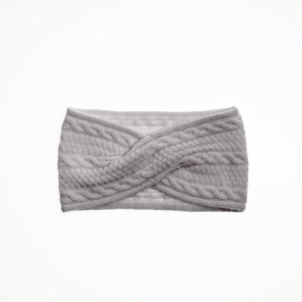 CASHMERE CABLE HEADBAND