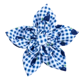Collar Flower | Gingham Whales
