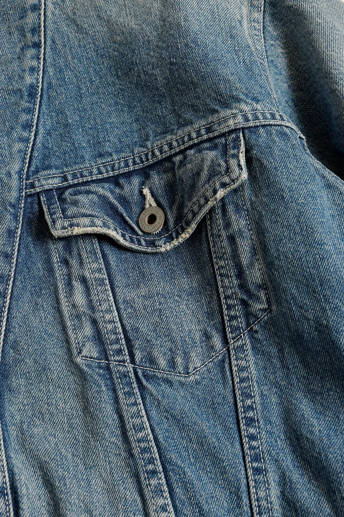 DENIM HAORI JACKET 4YR WASH