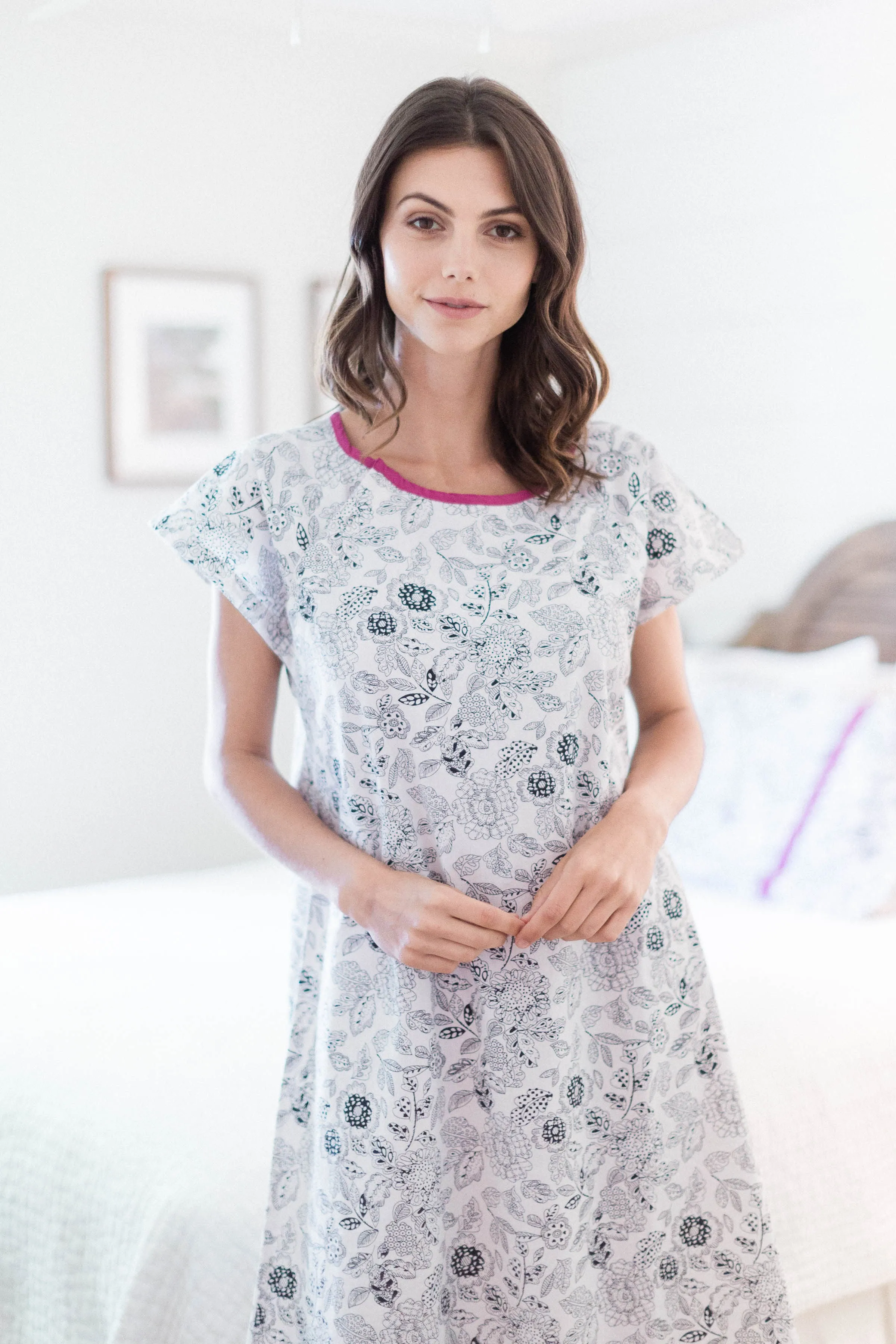 Ella Hospital Patient Gownie & Matching Pillowcase Set