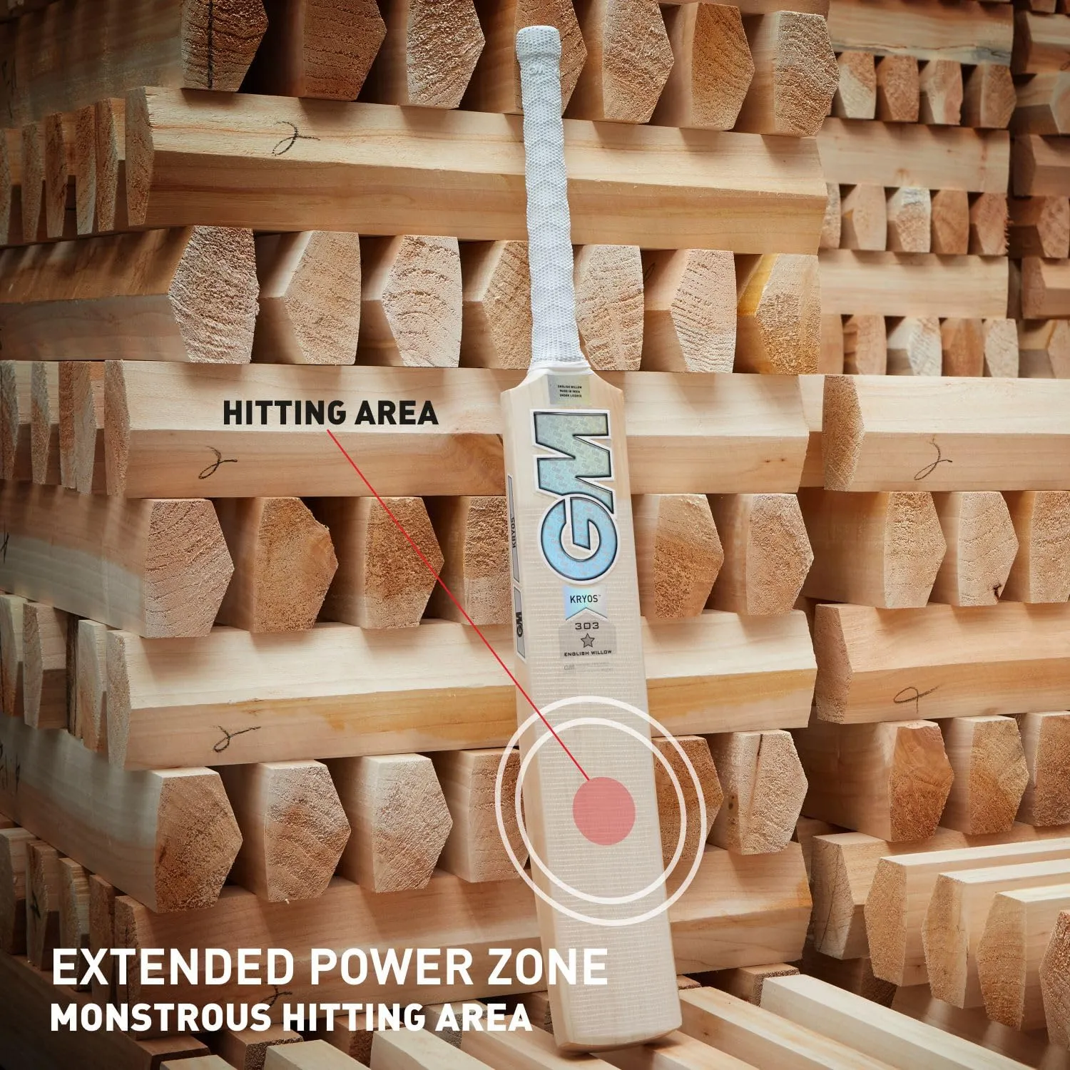 GM Kryos 303 English Willow Cricket Bat