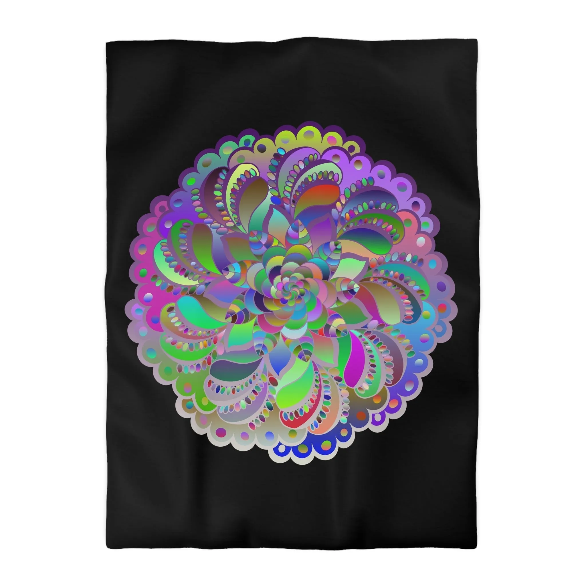 Handmade Mandala Art Microfiber Duvet Cover - Colorful Design