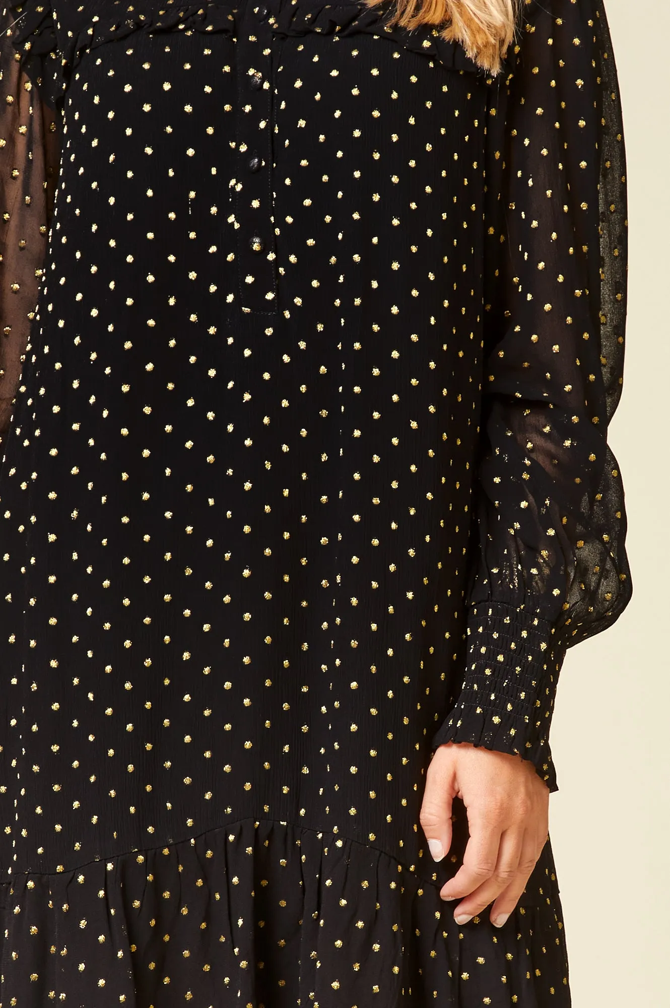 Kaitlyn Dress | Black/Gold
