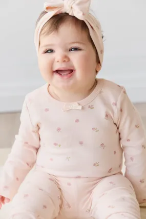 Organic Cotton Long Sleeve Bodysuit - Meredith Morganite