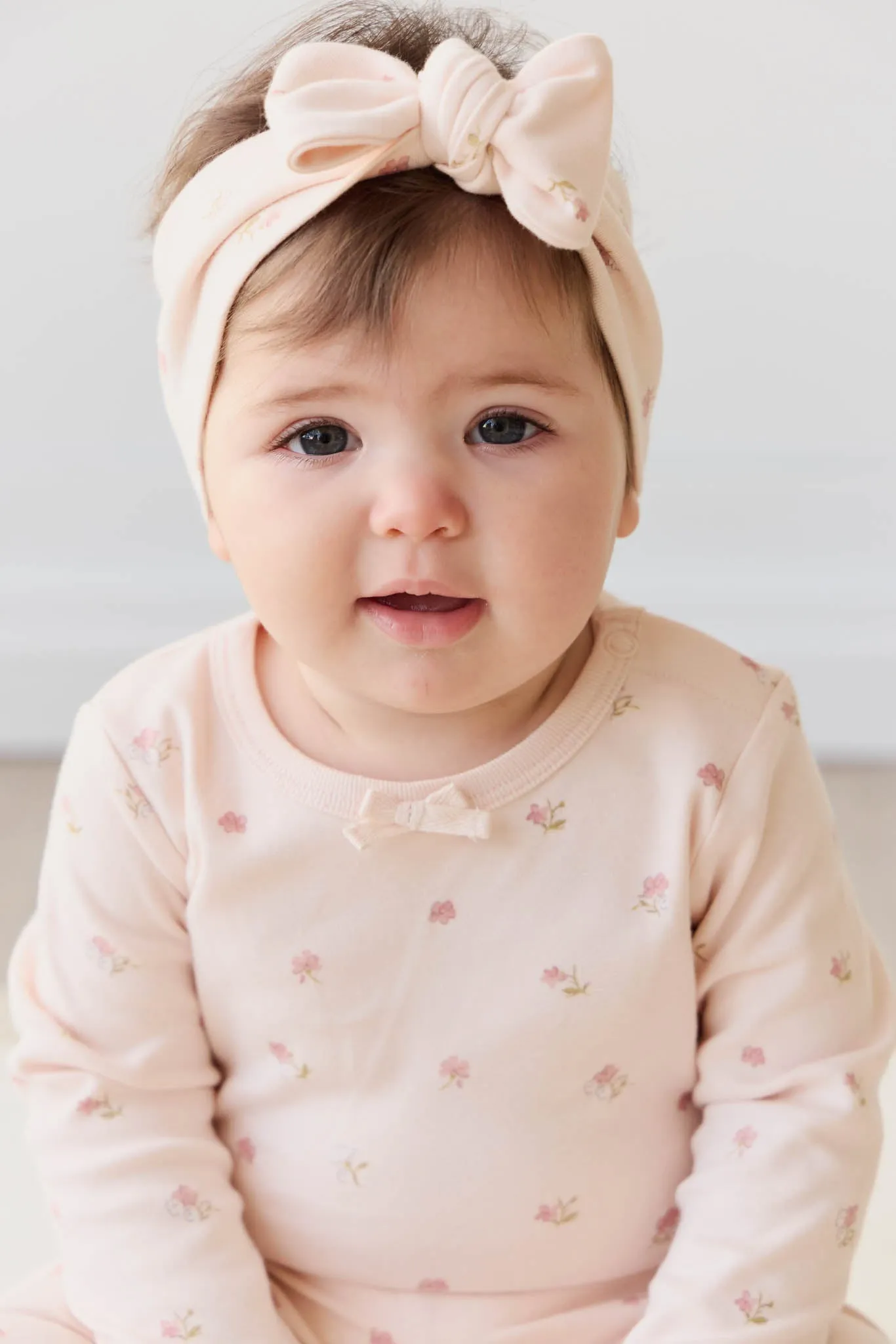 Organic Cotton Long Sleeve Bodysuit - Meredith Morganite