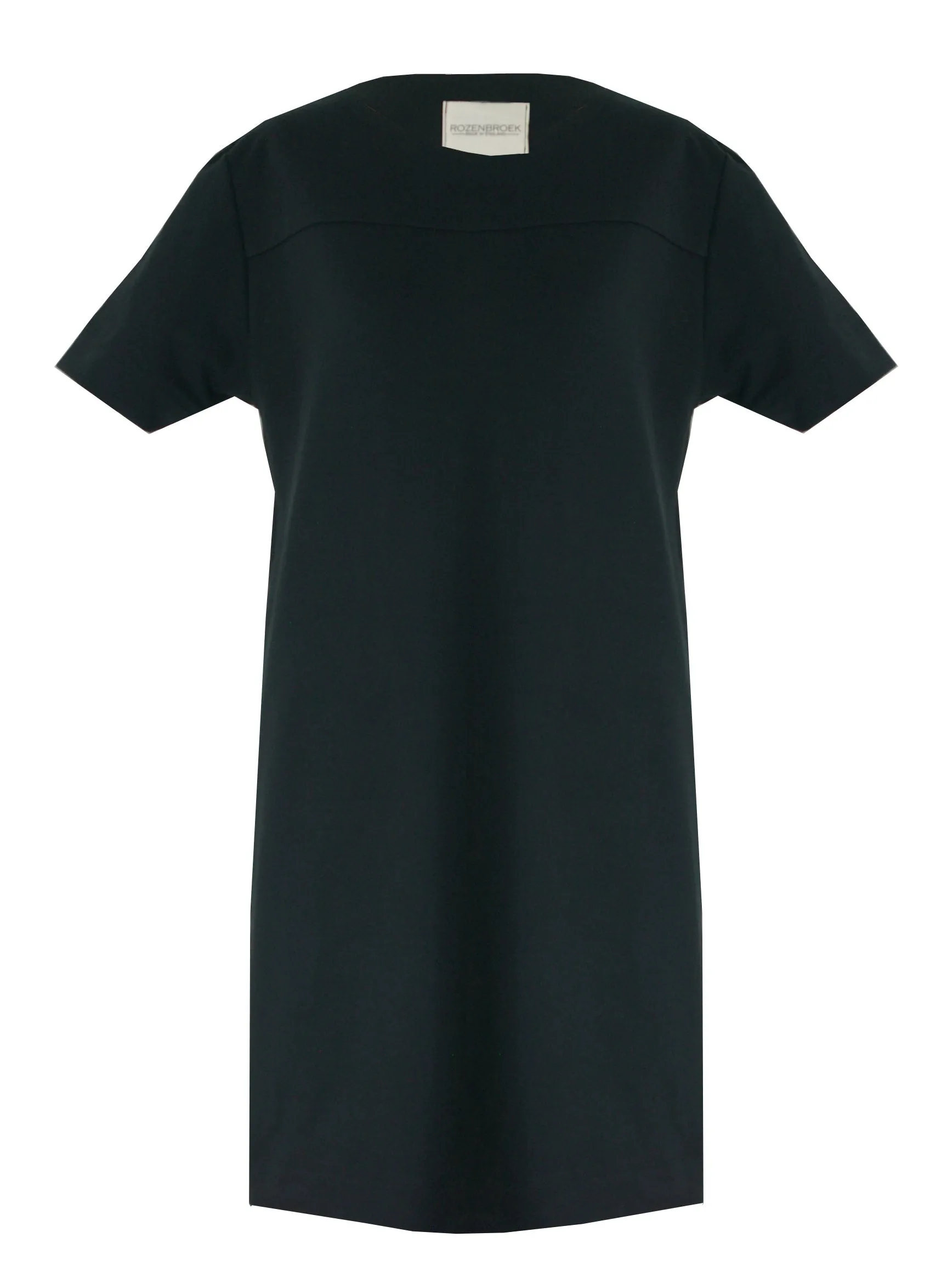 Organic Cotton T-Shirt Dress in Black