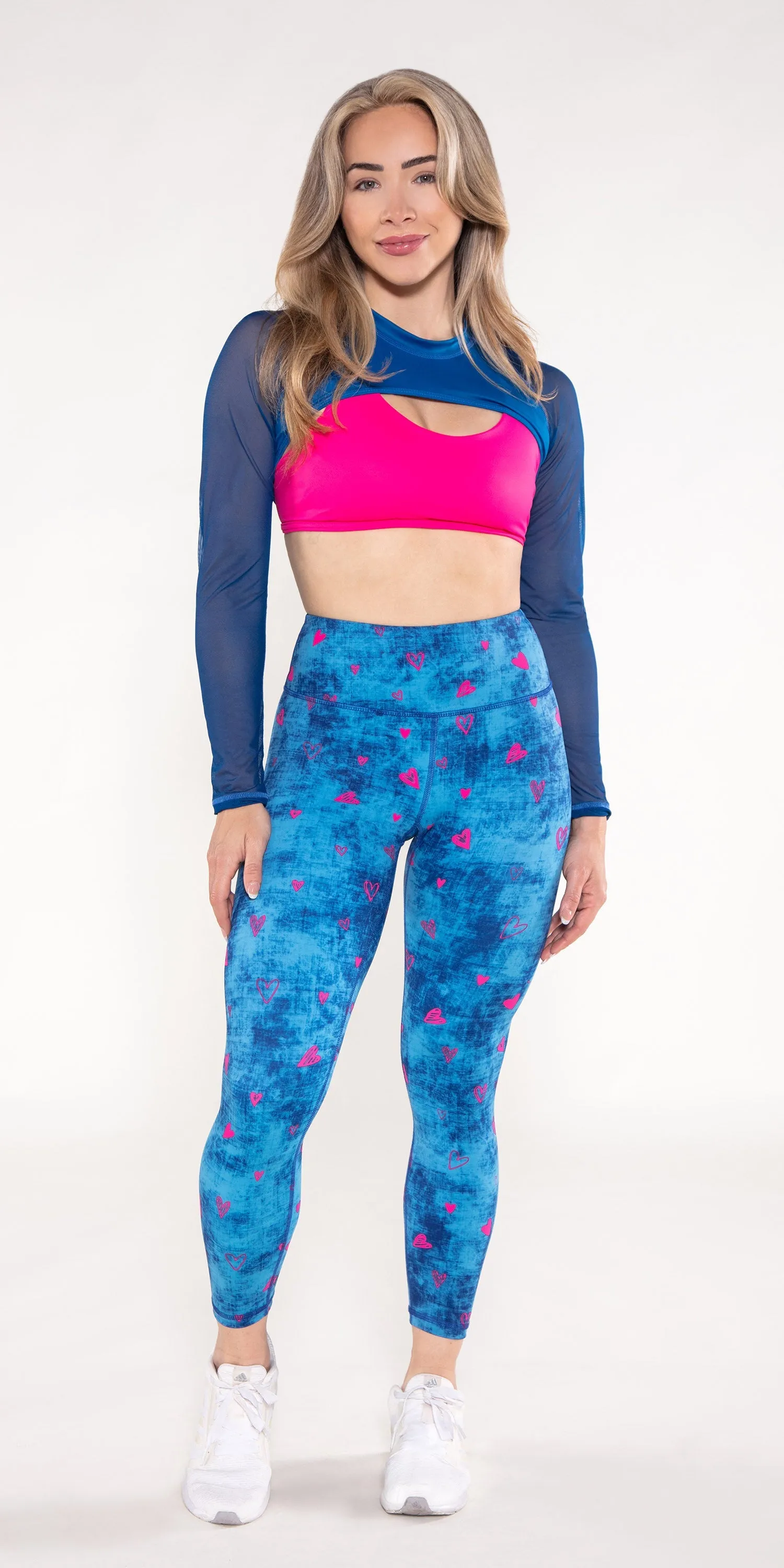 Pacific Blue - Maxxi Crop Long-Sleeve Top [Final Sale]