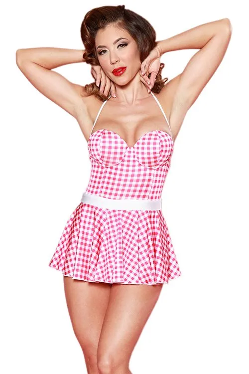 Picnic Flare Skirt Halter