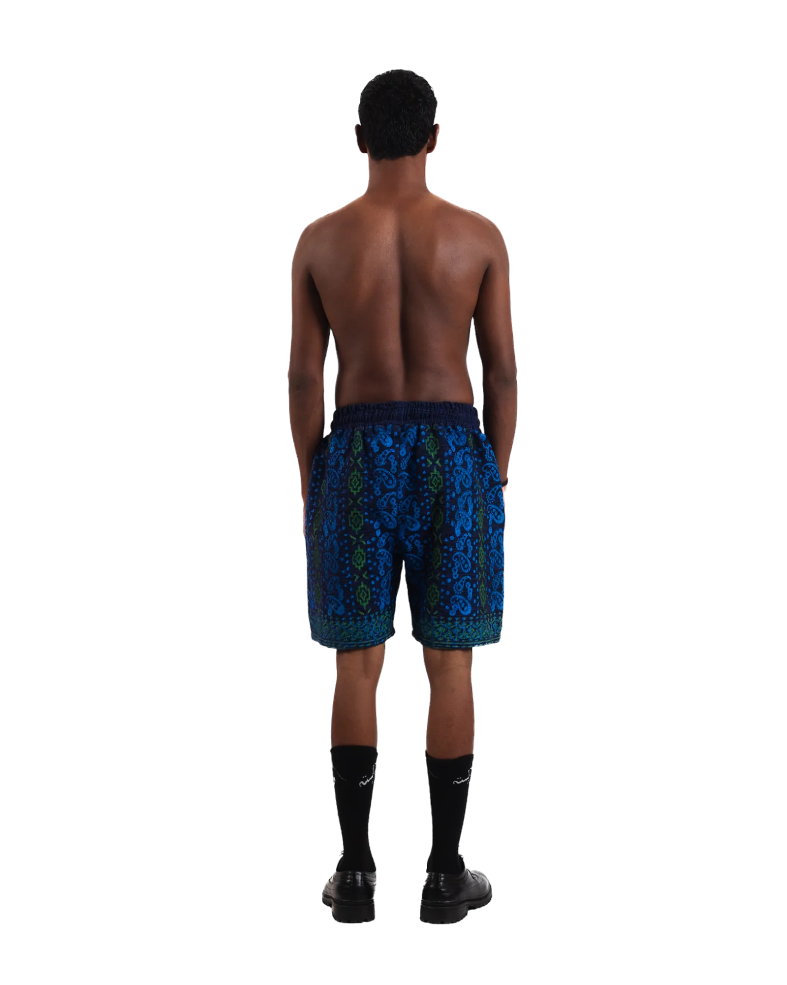 "Ethereal Echoes" Hand Blockprinted Cotton Shorts