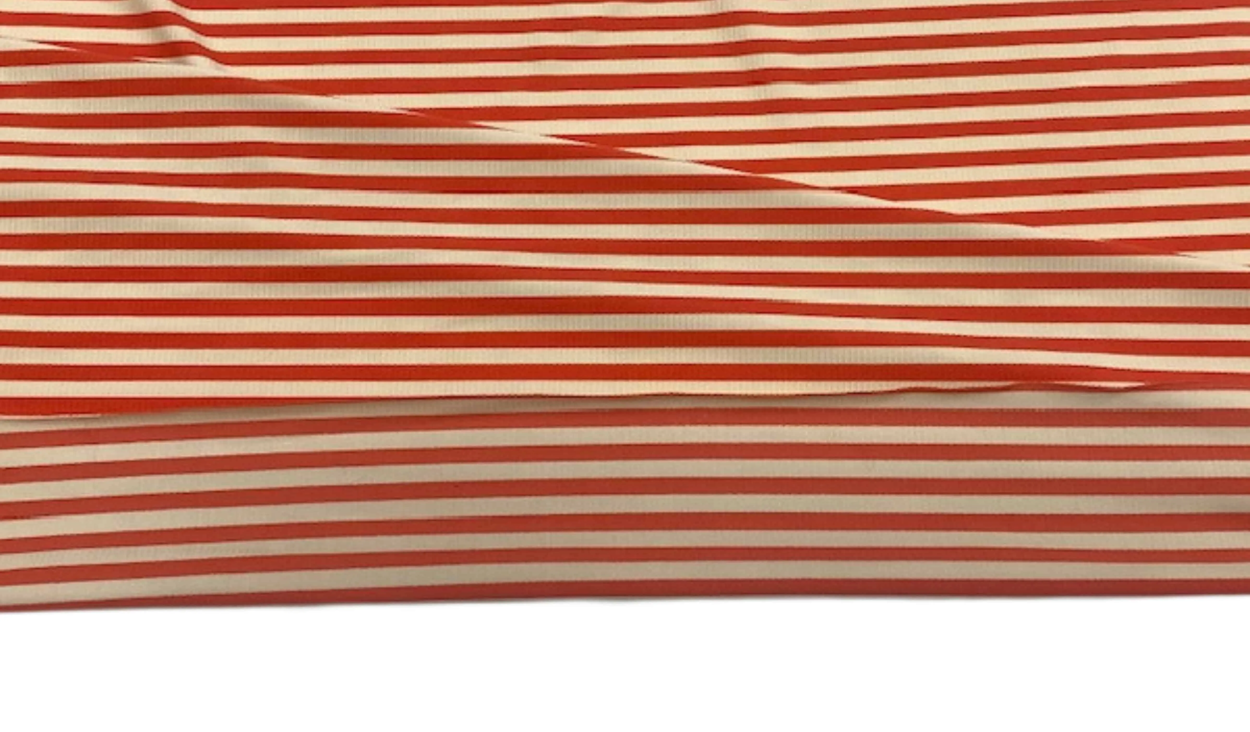 Ribbed  Four Way Stretch Orange Jersey