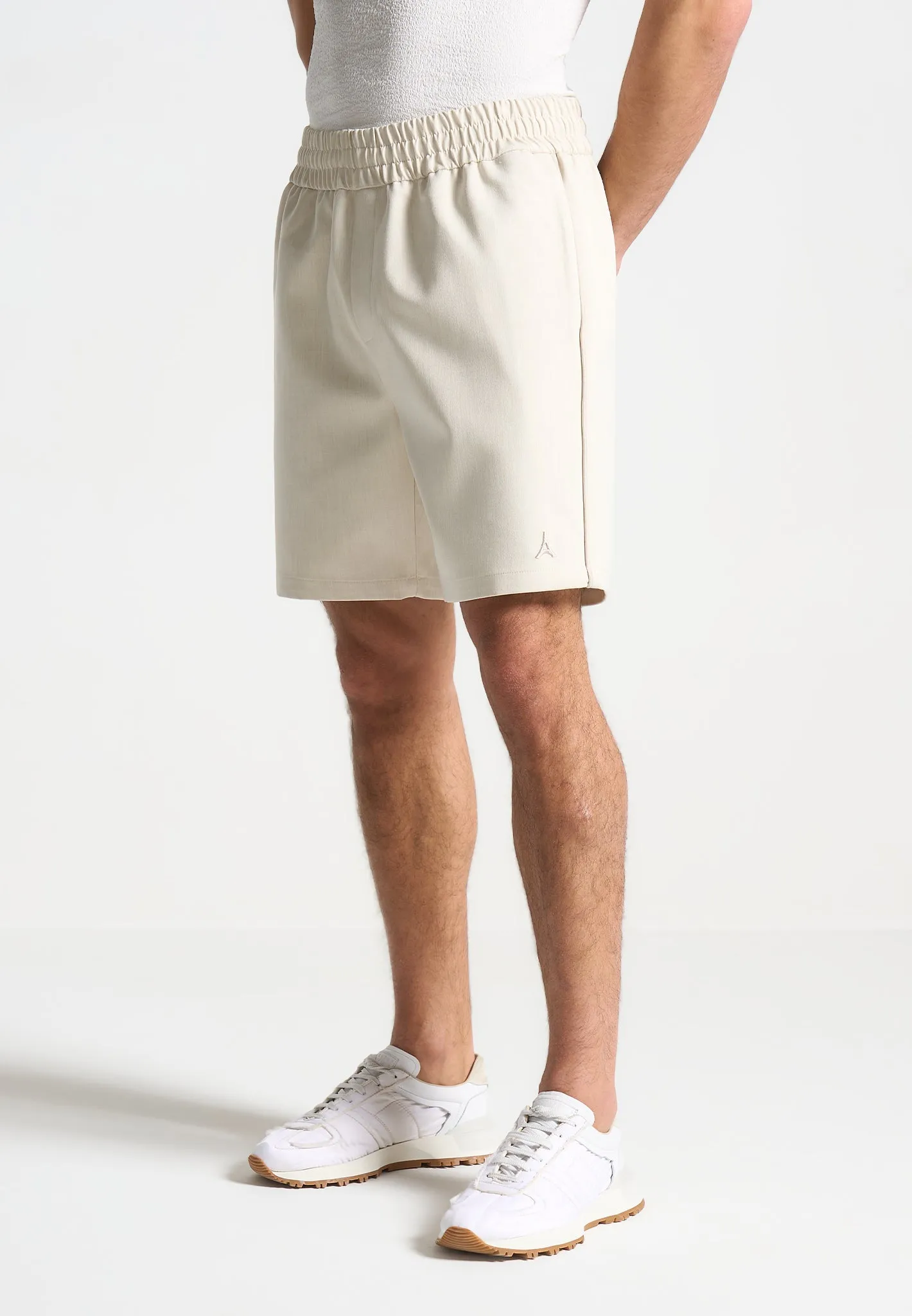 Signature Baseball Shorts - Beige