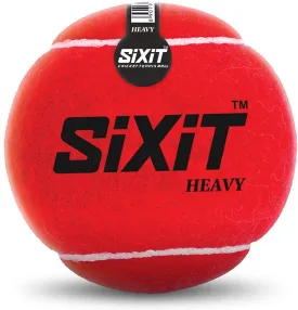 Sixit Max Bounce Cricket Tennis Ball (Red, Heavy)
