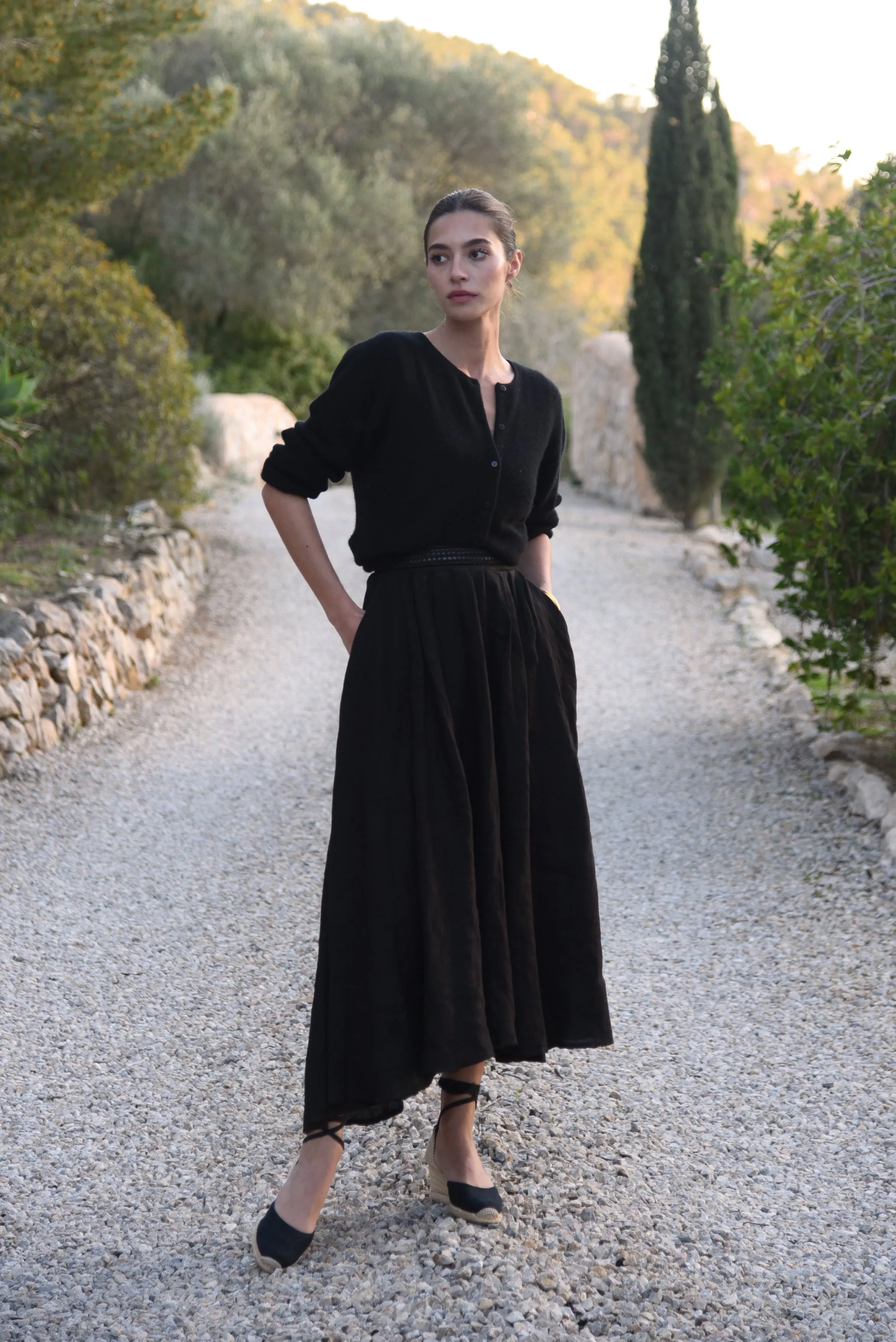 The Cashmere Bianca Top // Noir