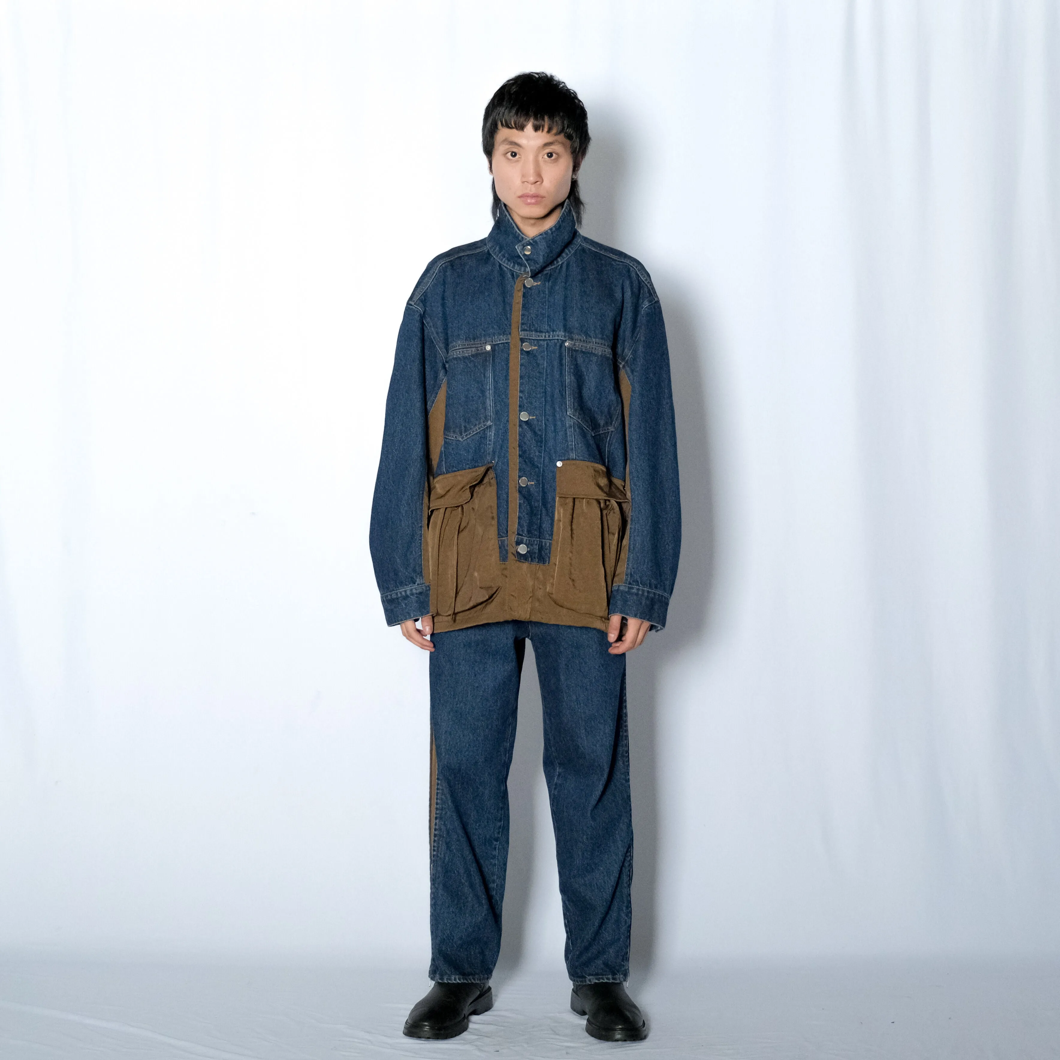 WASHED DOCKING DENIM JACKET